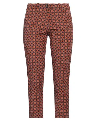 Rrd Woman Pants Orange Size 8 Polyamide, Elastane