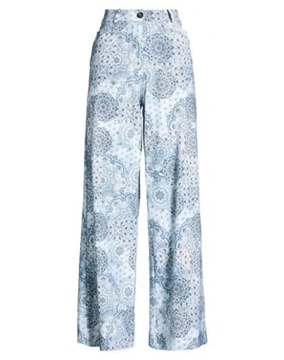 Rrd Woman Pants Sky Blue Size 8 Polyamide, Elastane In Multi