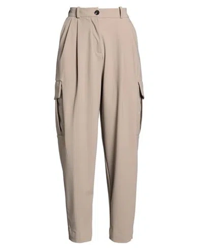 Rrd Woman Pants Taupe Size 2 Polyamide, Elastane In Brown