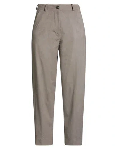 Rrd Woman Pants Taupe Size 8 Polyester, Elastane In Gray