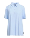 Rrd Woman Polo Shirt Light Blue Size 10 Polyamide, Elastane In Multi