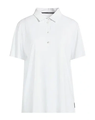 Rrd Woman Polo Shirt Light Grey Size 12 Polyamide, Elastane In Gray