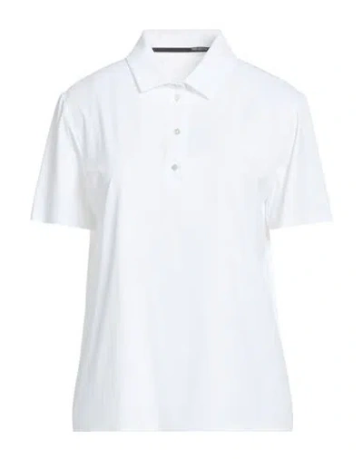Rrd Woman Polo Shirt Off White Size 6 Polyamide, Elastane