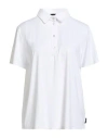 Rrd Woman Polo Shirt White Size 10 Polyamide, Elastane
