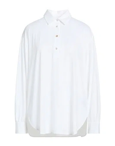 Rrd Woman Polo Shirt White Size 8 Polyamide, Elastane