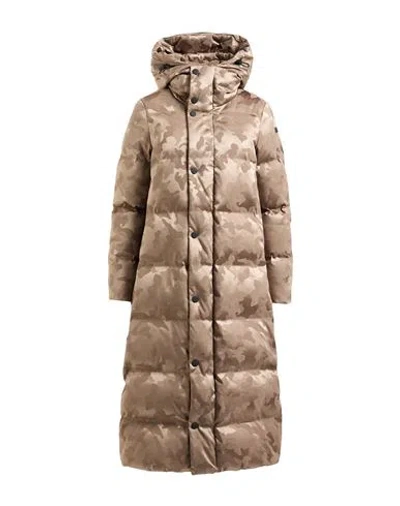 Rrd Woman Puffer Taupe Size 10 Polyester, Elastane In Neutral