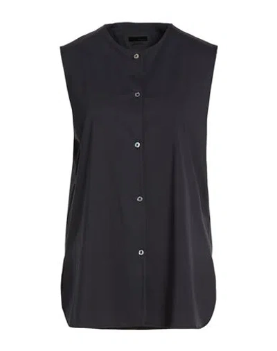 Rrd Woman Shirt Black Size 8 Polyamide, Elastane In Blue