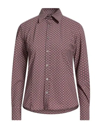 Rrd Woman Shirt Burgundy Size 10 Polyamide, Elastane