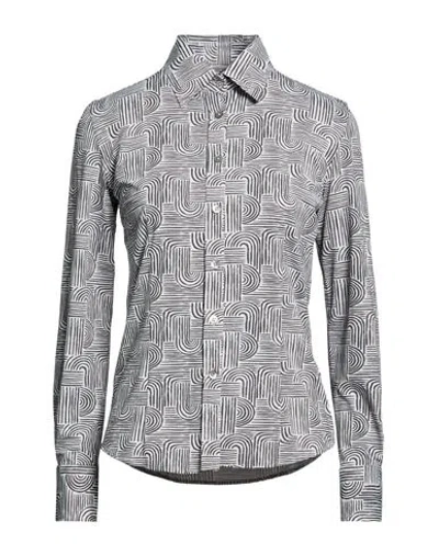 Rrd Woman Shirt Grey Size 4 Polyamide, Elastane In Gray