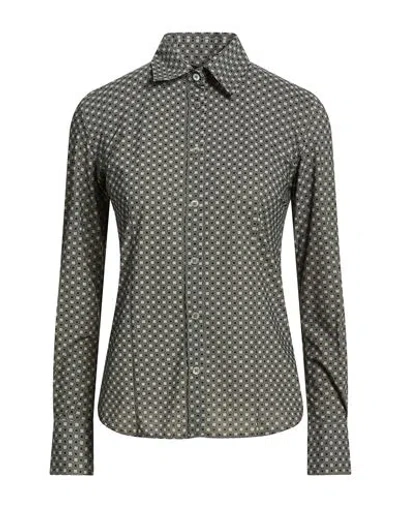 Rrd Woman Shirt Military Green Size 4 Polyamide, Elastane