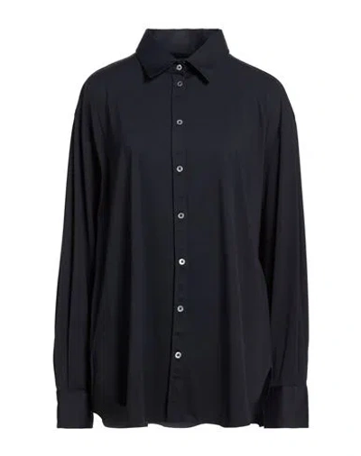 Rrd Woman Shirt Navy Size 12 Polyamide, Elastane In Black