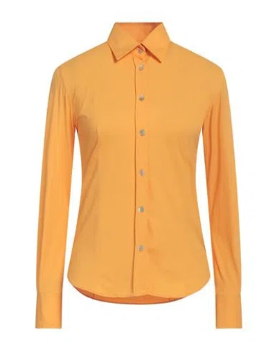 Rrd Woman Shirt Ocher Size 2 Polyamide, Elastane In Yellow