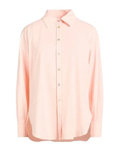 Rrd Woman Shirt Salmon Pink Size 10 Polyamide, Elastane