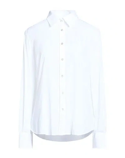 Rrd Woman Shirt White Size 12 Polyamide, Elastane In Blue
