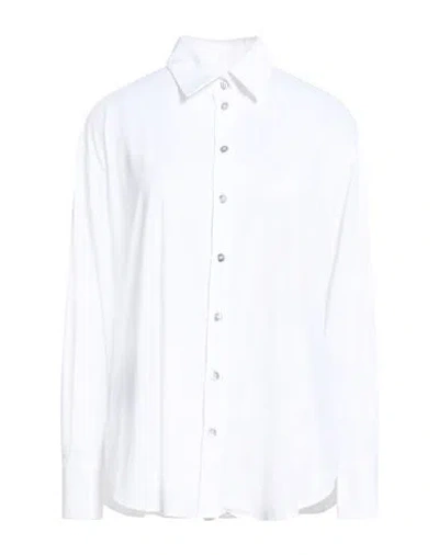 Rrd Woman Shirt White Size 6 Polyamide, Elastane
