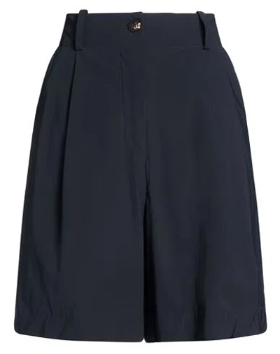 Rrd Woman Shorts & Bermuda Shorts Midnight Blue Size 10 Polyamide, Elastane