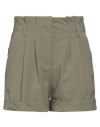 Rrd Woman Shorts & Bermuda Shorts Military Green Size 2 Polyamide, Elastane