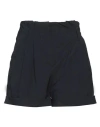 Rrd Woman Shorts & Bermuda Shorts Navy Size 2 Polyamide, Elastane In Navy Blue