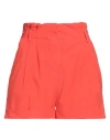 Rrd Woman Shorts & Bermuda Shorts Orange Size 6 Polyamide, Elastane