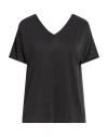 Rrd Woman T-shirt Black Size 10 Cupro, Elastane