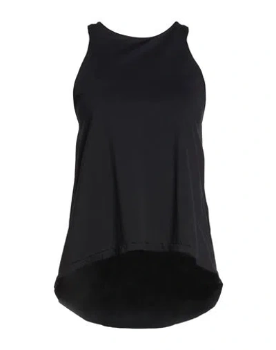 Rrd Woman Tank Top Black Size 12 Polyamide, Elastane