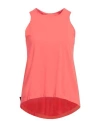 Rrd Woman Tank Top Coral Size 6 Polyamide, Elastane In Red