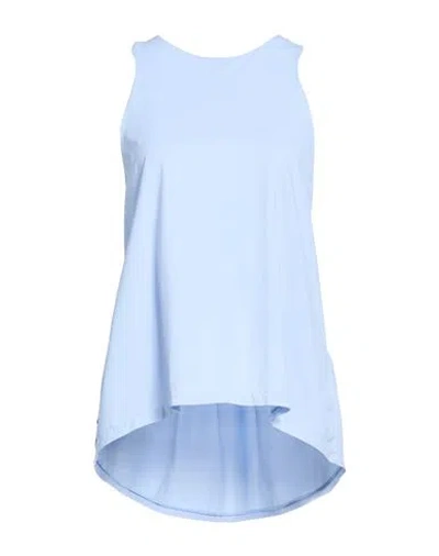 Rrd Woman Tank Top Sky Blue Size 10 Polyamide, Elastane