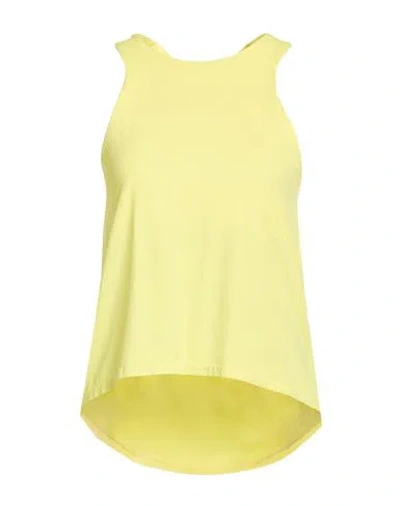 Rrd Woman Tank Top Yellow Size 8 Polyamide, Elastane