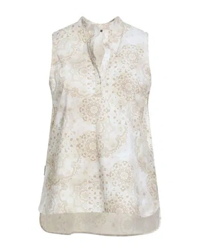 Rrd Woman Top Beige Size 10 Polyamide, Elastane In Gray