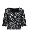 Rrd Woman Top Black Size 10 Polyamide, Elastane