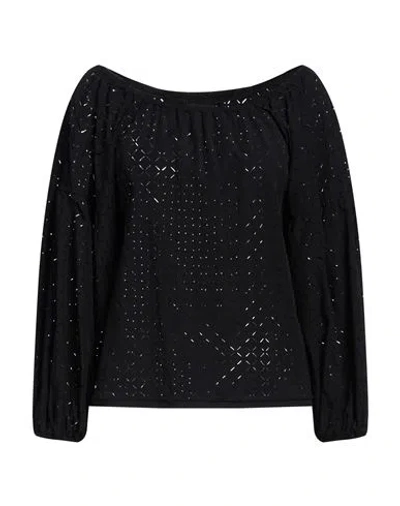 Rrd Woman Top Black Size 6 Polyamide, Elastane