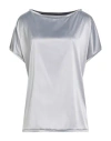 Rrd Woman Top Grey Size 12 Polyester, Elastane In Gray