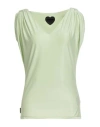 Rrd Woman Top Light Green Size 8 Cupro, Elastane