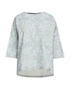 Rrd Woman Top Light Green Size 8 Polyamide, Elastane In Blue