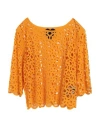 Rrd Woman Top Orange Size 6 Polyamide, Elastane