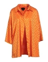 Rrd Woman Top Orange Size 8 Polyester, Elastane