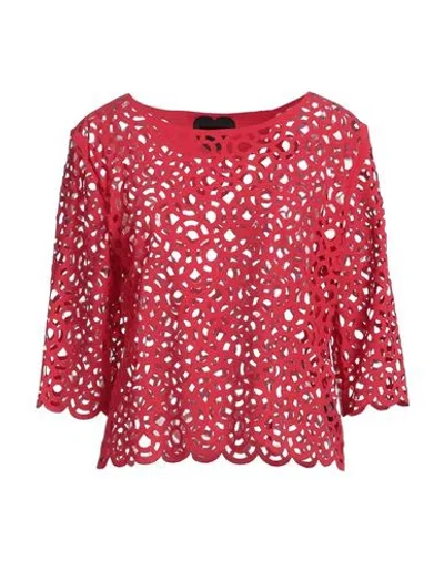 Rrd Woman Top Red Size 10 Polyamide, Elastane