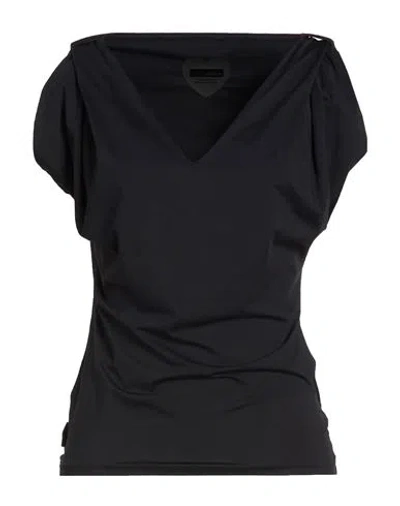 Rrd Woman T-shirt Black Size 10 Polyamide, Elastane