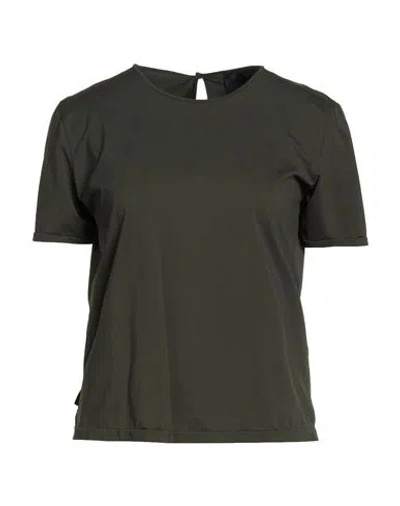 Rrd Woman T-shirt Dark Green Size 2 Polyamide, Elastane