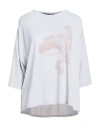 Rrd Woman T-shirt Grey Size 4 Polyamide, Elastane In White