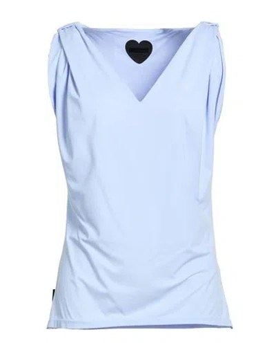 Rrd Woman T-shirt Light Blue Size 10 Polyamide, Elastane