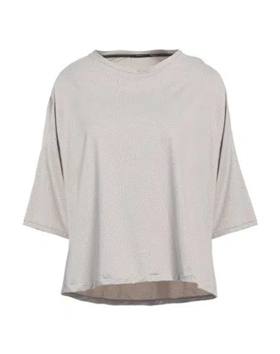 Rrd Woman T-shirt Taupe Size 10 Polyamide, Elastane In Gray