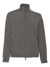 Rrd Modern High Collar Zip Jacket With Streamlined Silhouette In Gray