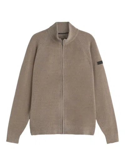 Rrd Zip Turtleneck-neck Sweater In Brown