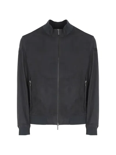 Rrd Zip-up Bomber Jacket In Black