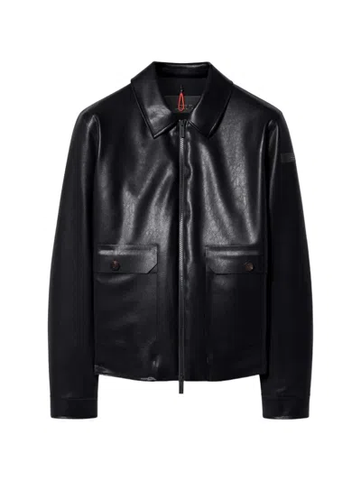 Rrd Zip-up Faux-leather Jacket In Black