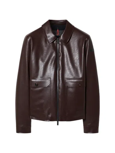 Rrd Zip-up Flap-pocket Jacket In Brown