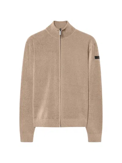 Rrd Zip-up High-neck Sweater In Nude