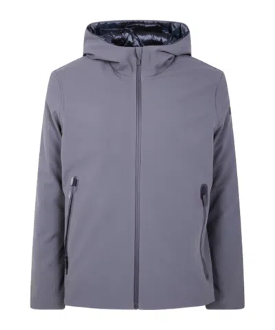 Rrd Zip-up Hooded Jacket In Gray