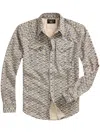 Rrl Abstract Print Shirt In Neutrals